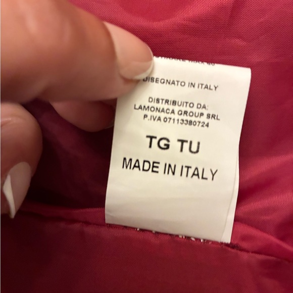 Women's Maroon Coat - Picture 11 of 12